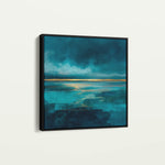 Abstract 1262 Canvas Art 60 x 60 cm / Black