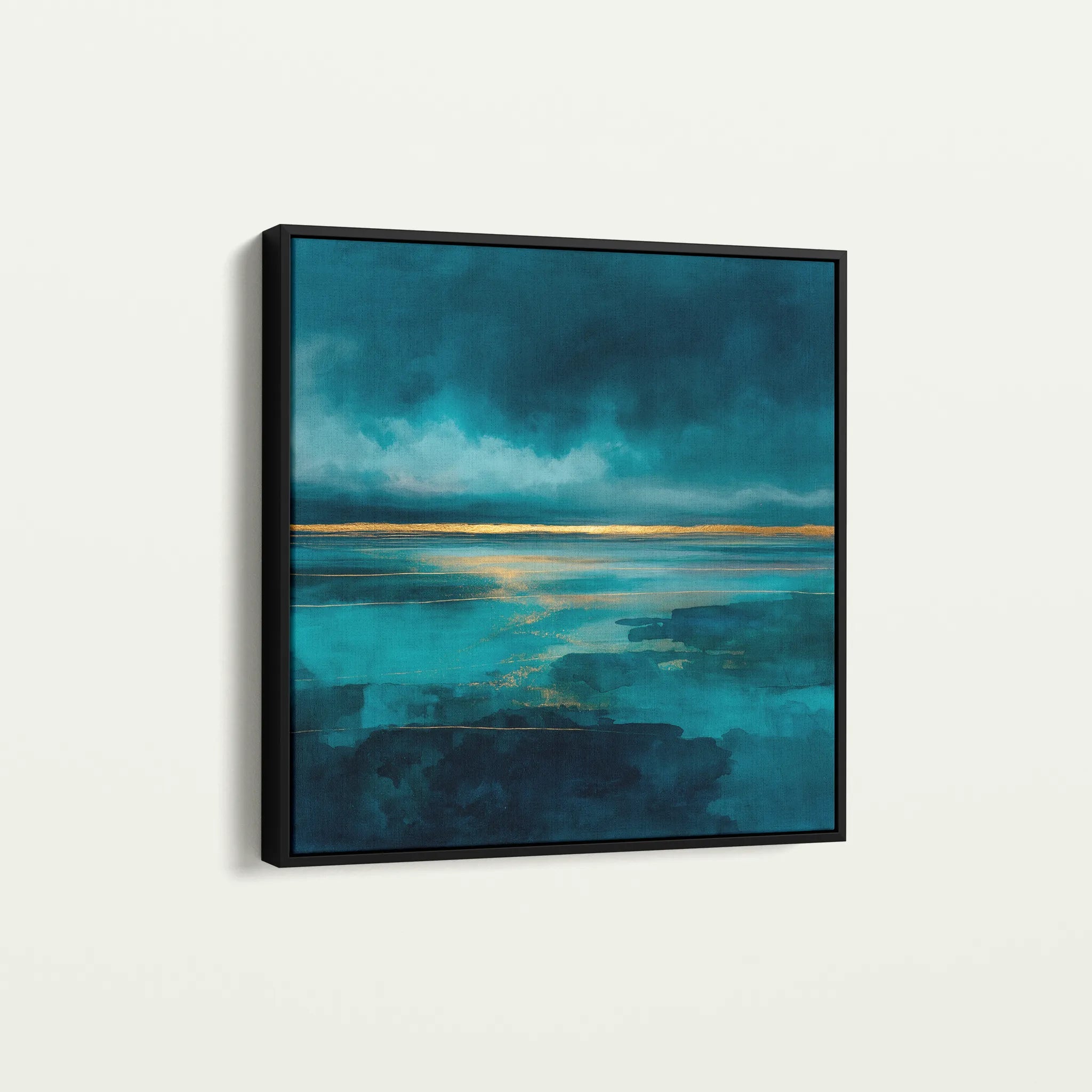 Abstract 1262 Canvas Art 60 x 60 cm / Black