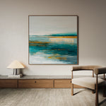 Abstract 1263 Canvas Art 60 x 60 cm / Black