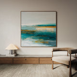 Abstract 1263 Canvas Art 60 x 60 cm / Black
