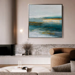 Abstract 1263 Canvas Art 60 x 60 cm / Black