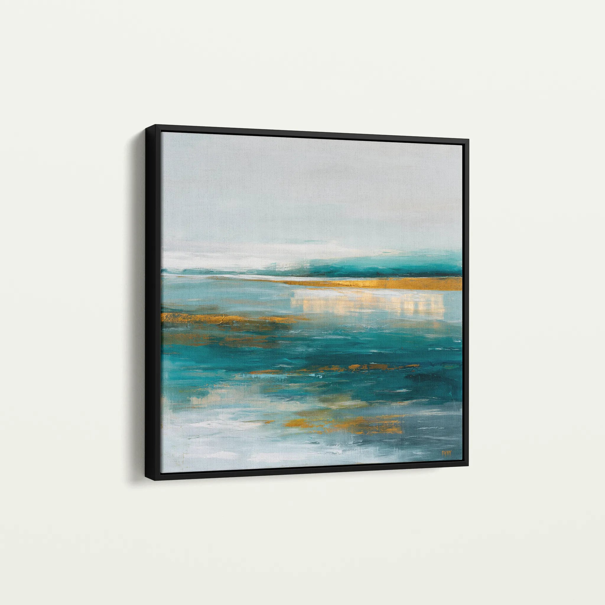 Abstract 1263 Canvas Art 60 x 60 cm / Black