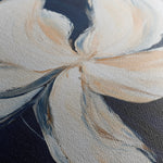 Floral 1263 Canvas Art 60 x 60 cm / Black