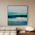 Abstract 1264 Canvas Art 60 x 60 cm / Black