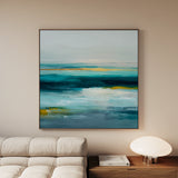 Abstract 1264 Canvas Art 60 x 60 cm / Black