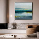 Abstract 1264 Canvas Art 60 x 60 cm / Black