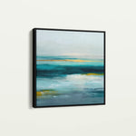 Abstract 1264 Canvas Art 60 x 60 cm / Black