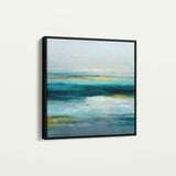 Abstract 1264 Canvas Art 60 x 60 cm / Black