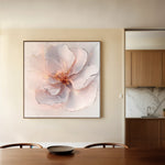 Floral 1264 Canvas Art 60 x 60 cm / Black
