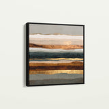 Abstract 1265 Canvas Art 60 x 60 cm / Black