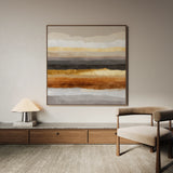 Abstract 1266 Canvas Art 60 x 60 cm / Black