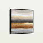 Abstract 1266 Canvas Art 60 x 60 cm / Black
