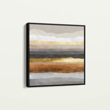 Abstract 1266 Canvas Art 60 x 60 cm / Black