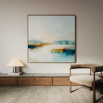 Abstract 1267 Canvas Art 60 x 60 cm / Black