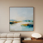 Abstract 1267 Canvas Art 60 x 60 cm / Black