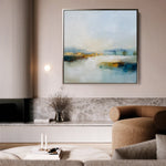Abstract 1267 Canvas Art 60 x 60 cm / Black