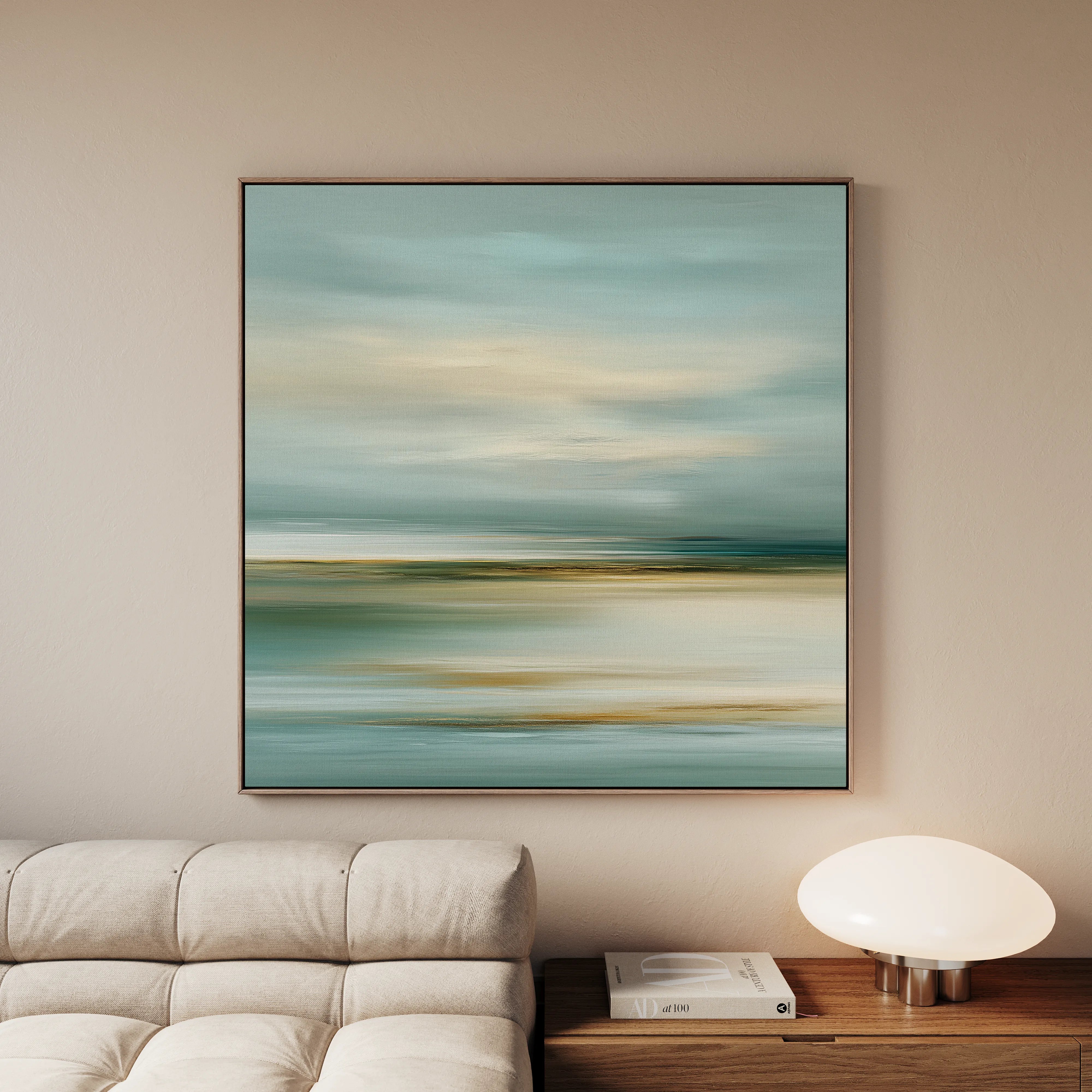 Abstract 1268 Canvas Art 60 x 60 cm / Black