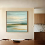 Abstract 1268 Canvas Art 60 x 60 cm / Black