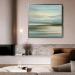 Abstract 1268 Canvas Art 60 x 60 cm / Black