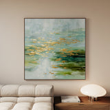Abstract 1269 Canvas Art 60 x 60 cm / Black