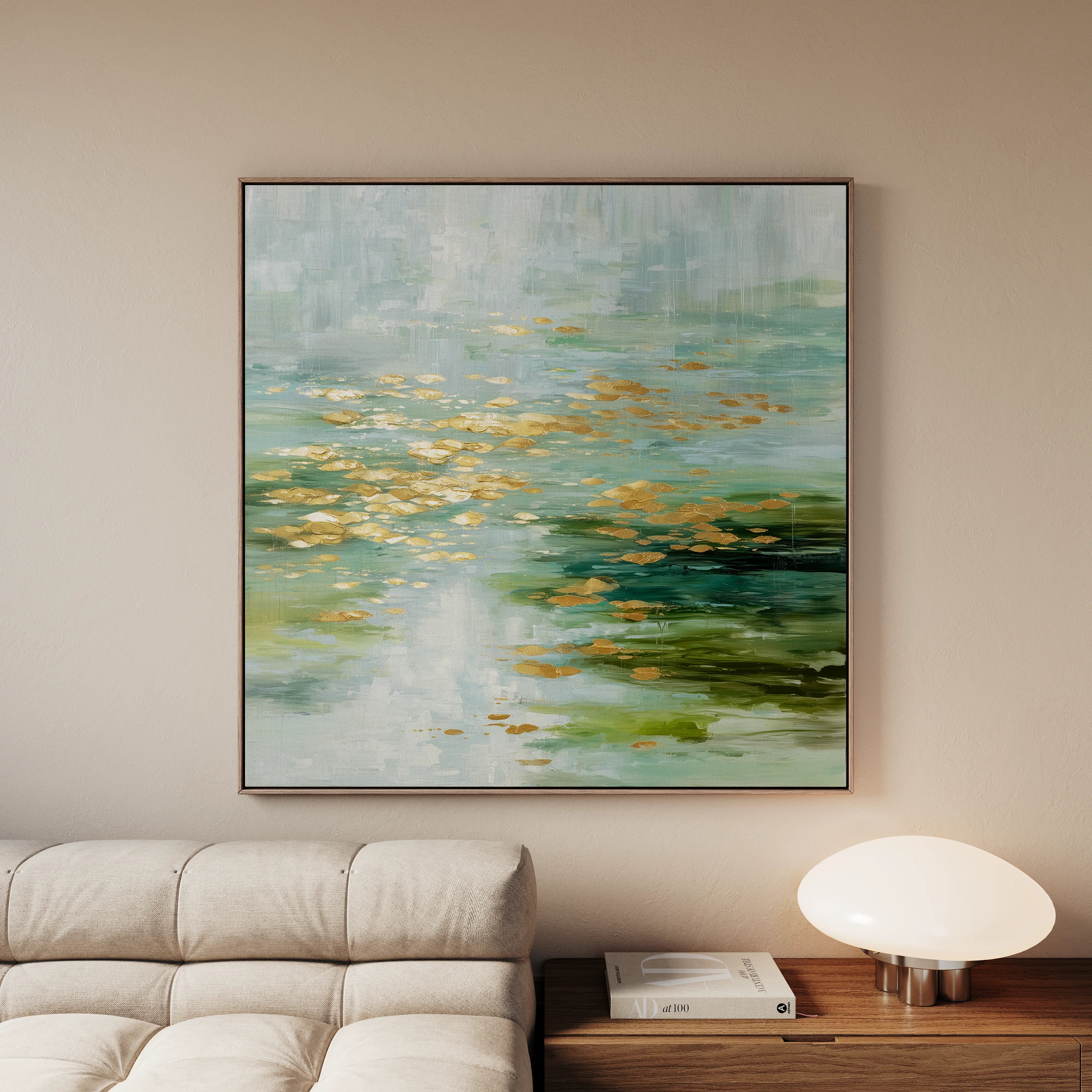 Abstract 1269 Canvas Art 60 x 60 cm / Black