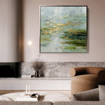 Abstract 1269 Canvas Art 60 x 60 cm / Black