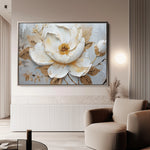Floral 127 Canvas Art 60 x 40 cm / Black