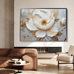 Floral 127 Canvas Art 60 x 40 cm / Black
