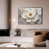 Floral 127 Canvas Art 60 x 40 cm / Black