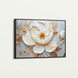 Floral 127 Canvas Art 60 x 40 cm / Black