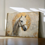 Horses 127 Canvas Art 60 x 40 cm / Black
