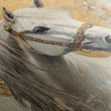 Horses 127 Canvas Art 60 x 40 cm / Black