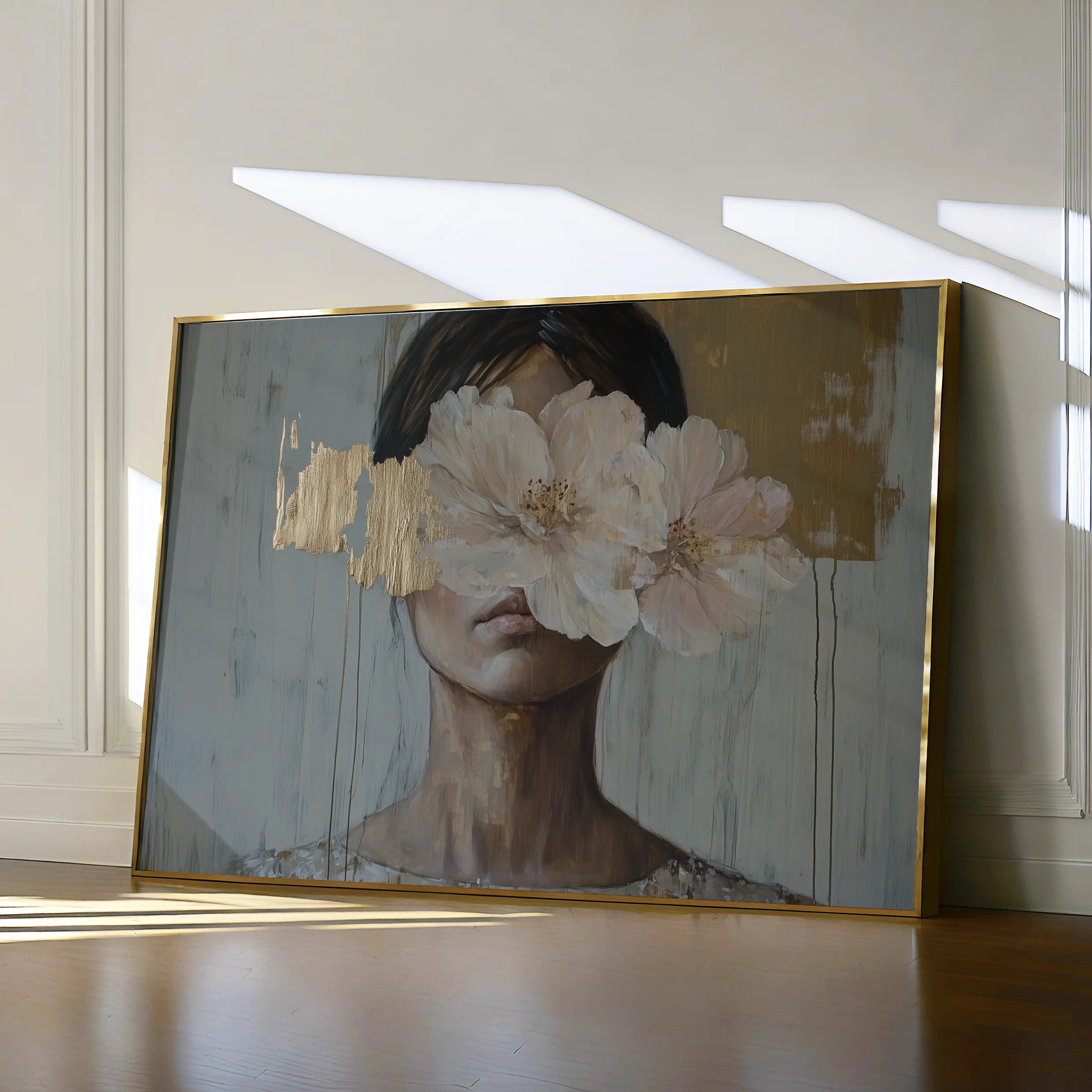 Portrait 127 Canvas Art 60 x 40 cm / Black