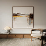 Abstract 1270 Canvas Art 60 x 60 cm / Black