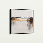 Abstract 1270 Canvas Art 60 x 60 cm / Black