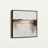 Abstract 1270 Canvas Art 60 x 60 cm / Black