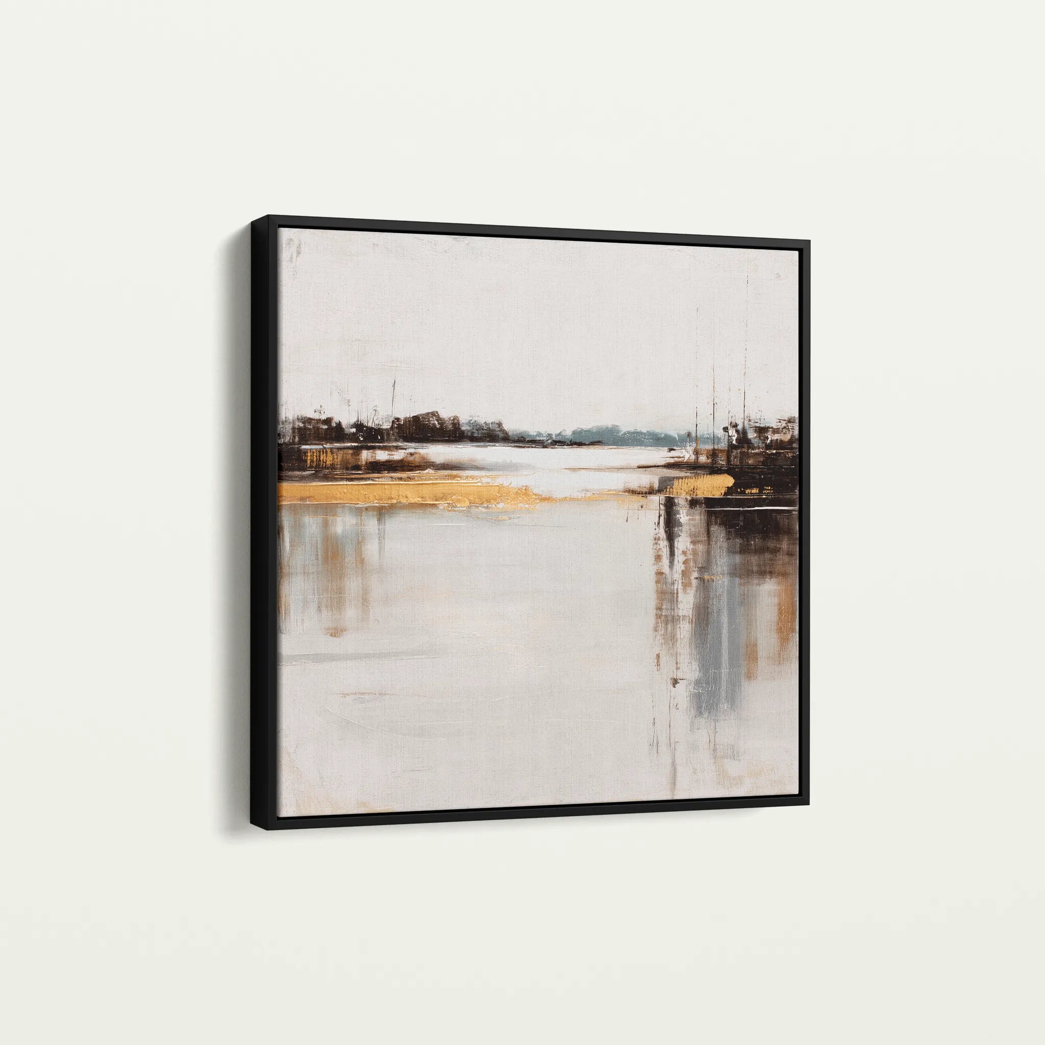 Abstract 1270 Canvas Art 60 x 60 cm / Black