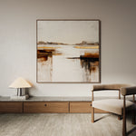 Abstract 1271 Canvas Art 60 x 60 cm / Black