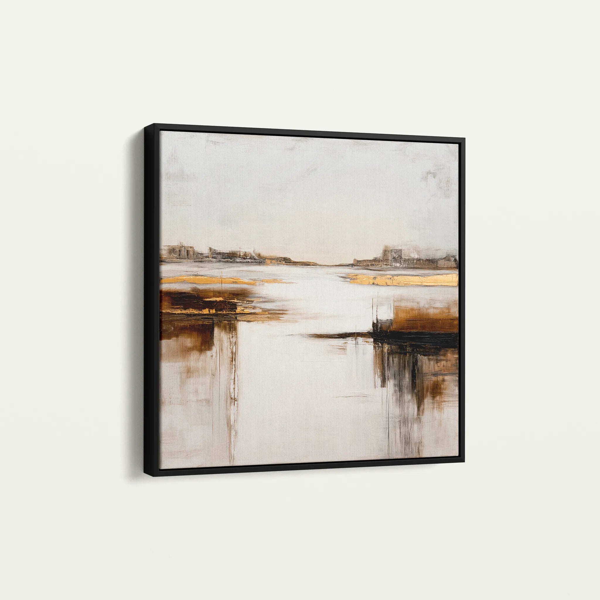 Abstract 1271 Canvas Art 60 x 60 cm / Black