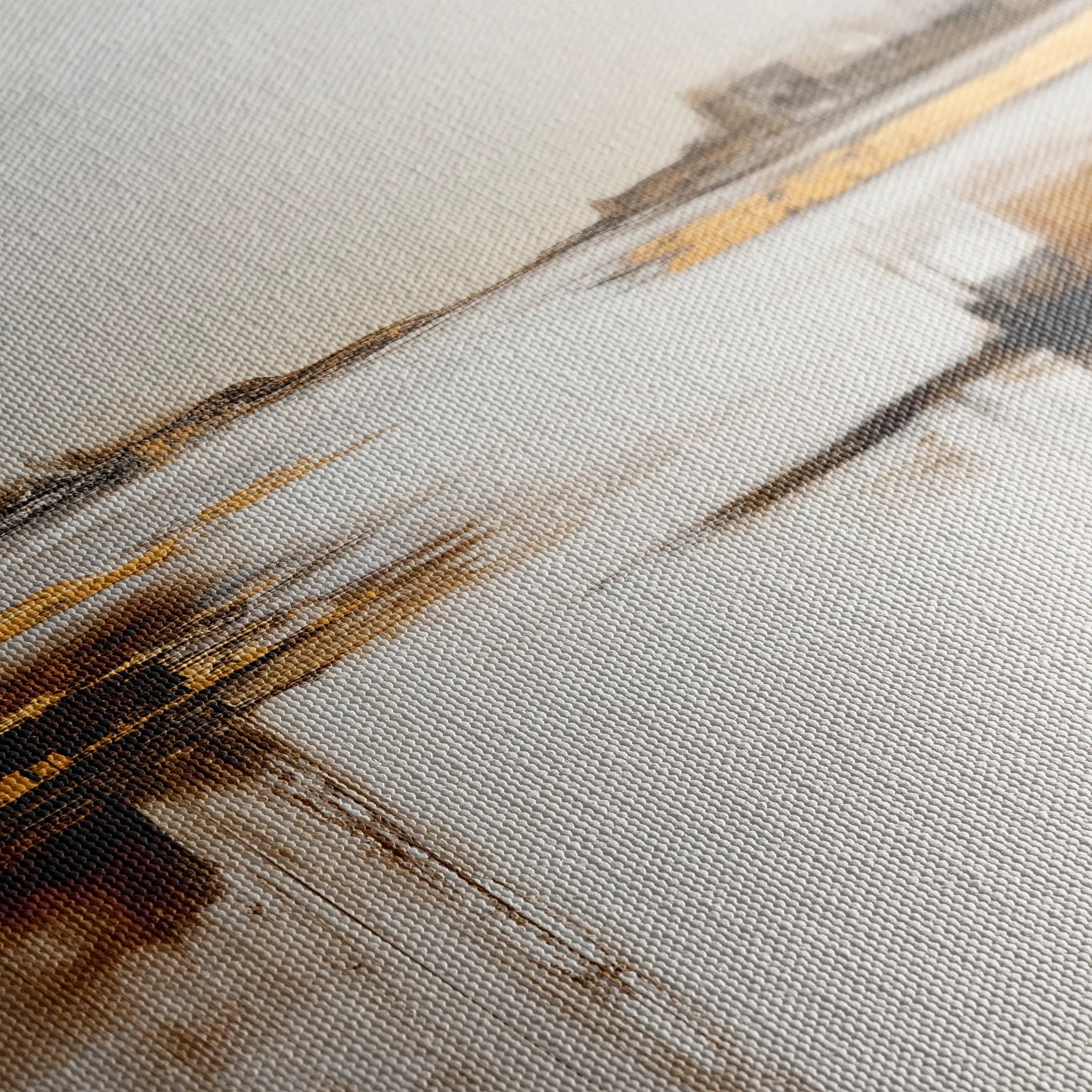Abstract 1271 Canvas Art 60 x 60 cm / Black
