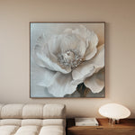 Floral 1271 Canvas Art 60 x 60 cm / Black