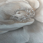 Floral 1271 Canvas Art 60 x 60 cm / Black