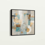 Abstract 1272 Canvas Art 60 x 60 cm / Black