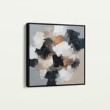 Abstract 1273 Canvas Art 60 x 60 cm / Black
