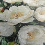 Floral 1274 Canvas Art 60 x 60 cm / Black