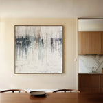 Abstract 1275 Canvas Art 60 x 60 cm / Black