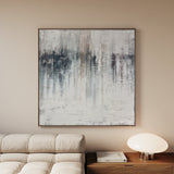 Abstract 1275 Canvas Art 60 x 60 cm / Black