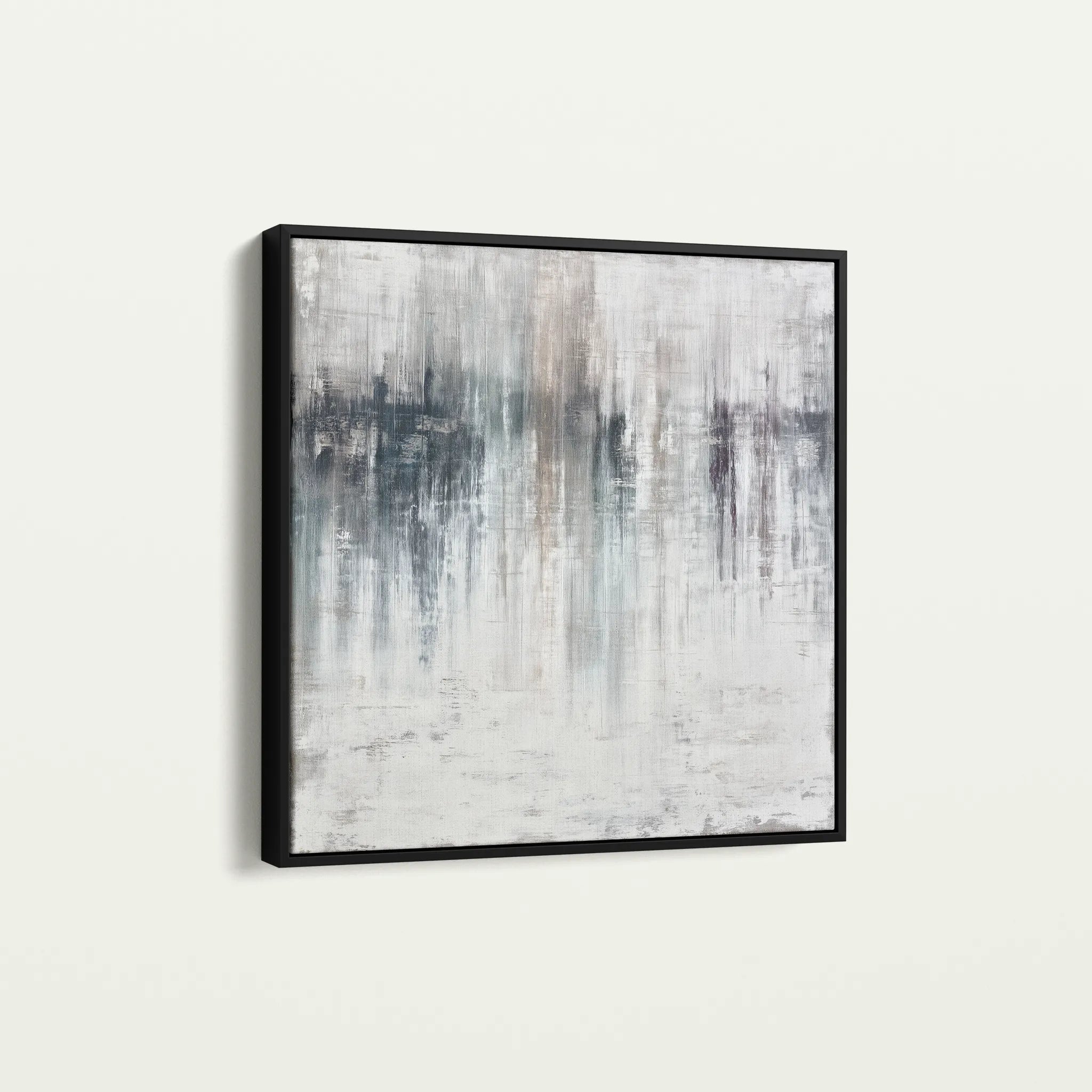 Abstract 1275 Canvas Art 60 x 60 cm / Black