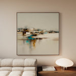 Abstract 1276 Canvas Art 60 x 60 cm / Black