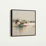 Abstract 1276 Canvas Art 60 x 60 cm / Black